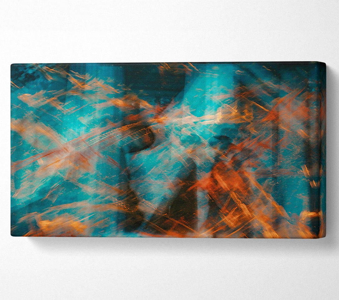  A Canvas Print of Teal And Orange Dreams Canvas Art