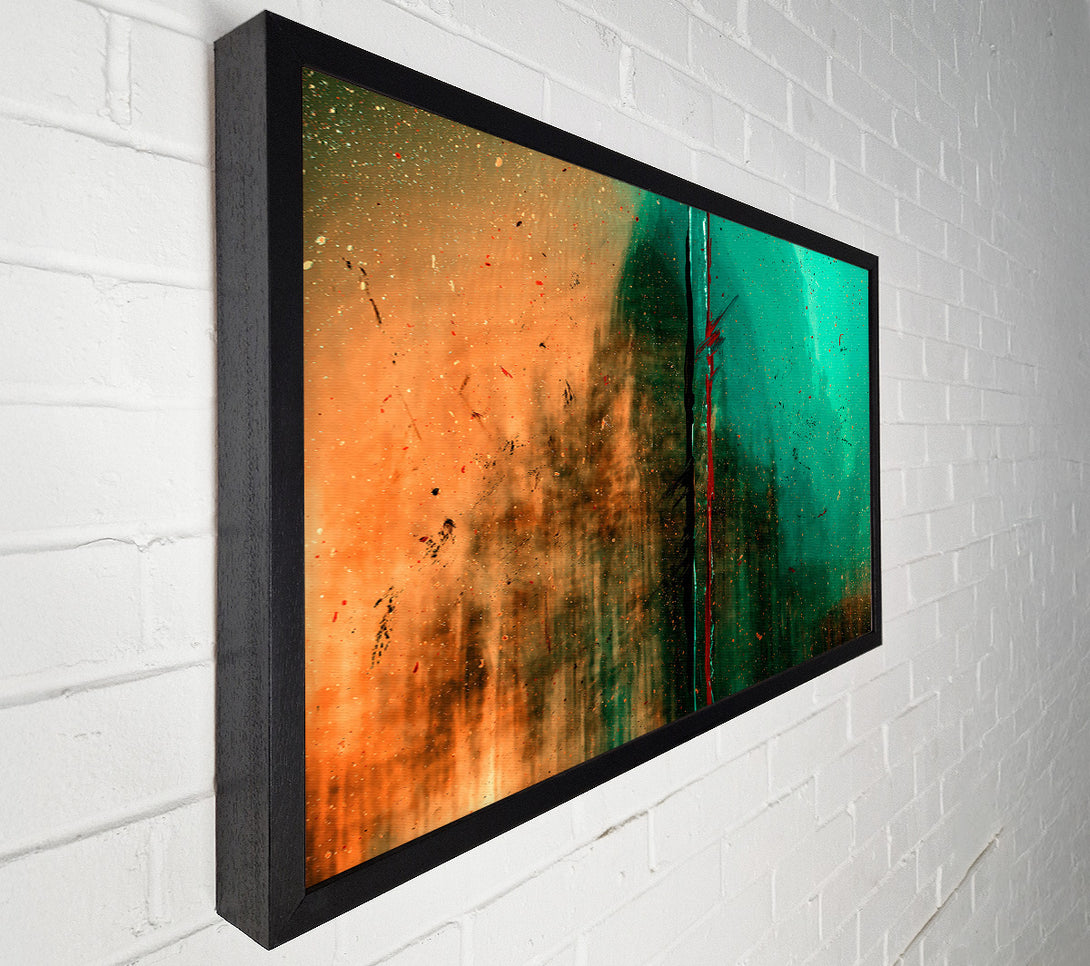  A Canvas Print of Teal Splatter Dreams Canvas Art