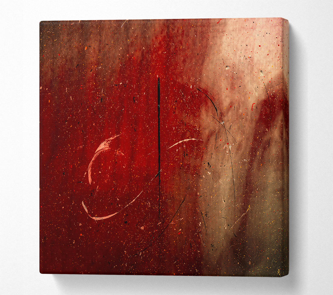  A Canvas Print of Crimson Spattering Sky. Canvas Wall Art