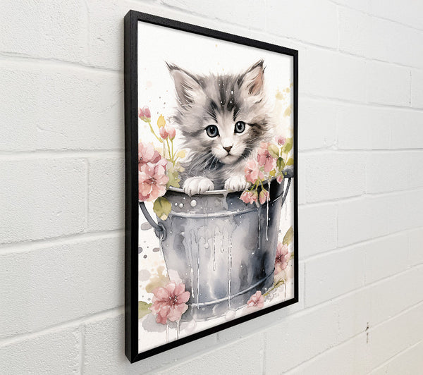 Kitten Flower Pot