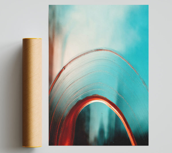 Copper Blue Reflection Giclee Print