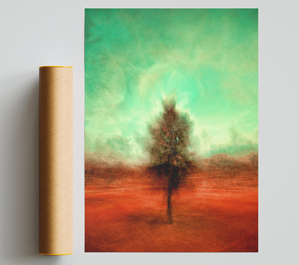 Emerald Tree In Red Soil Giclee Print