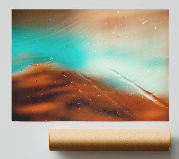 Aqua Sunset Hues Giclee Print