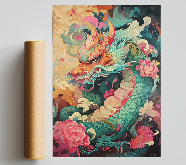 Emerald Dragon Dreams Print