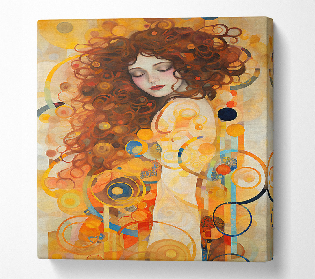  A Canvas Print of Klimt Flow Canvas Wall Art