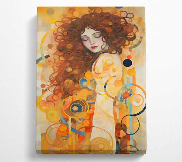  A Canvas Print of Klimt Flow Canvas Wall Art