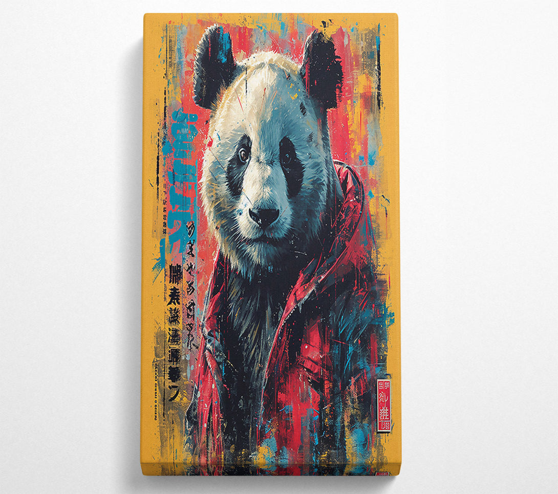  A Canvas Print of Red Panda Graffiti Canvas Print