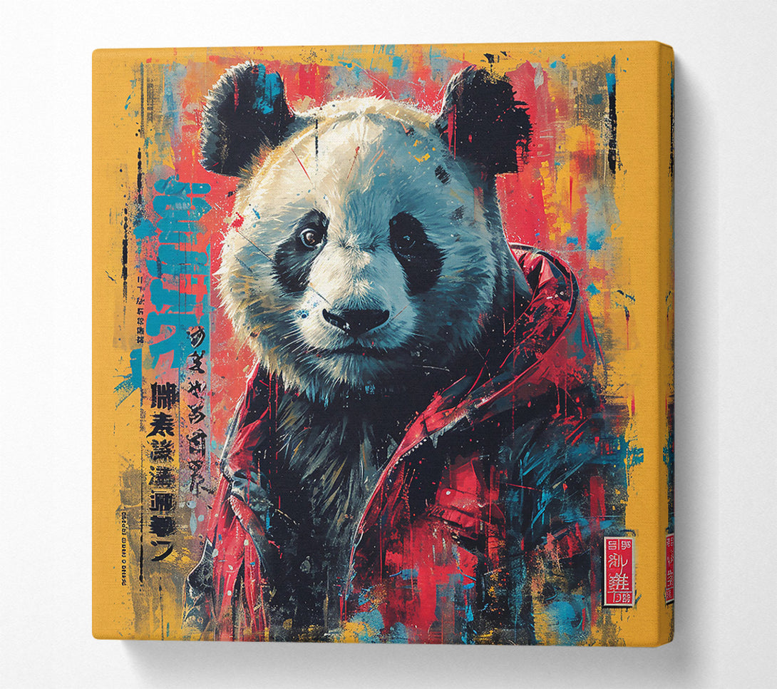  A Canvas Print of Red Panda Graffiti Canvas Print