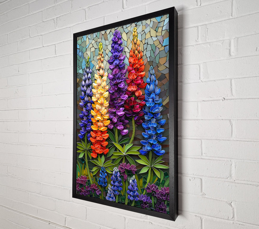  A Canvas Print of Mosaic Garden Bloom Canvas Art