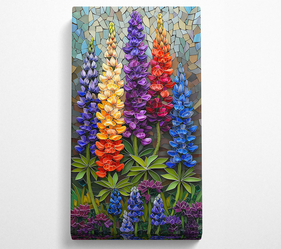  A Canvas Print of Mosaic Garden Bloom Canvas Art