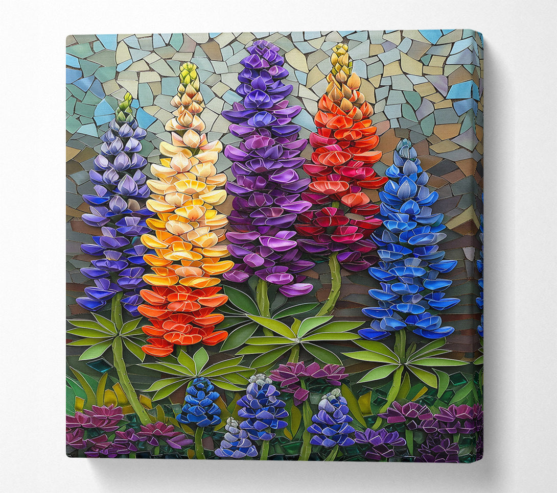  A Canvas Print of Mosaic Garden Bloom Canvas Art