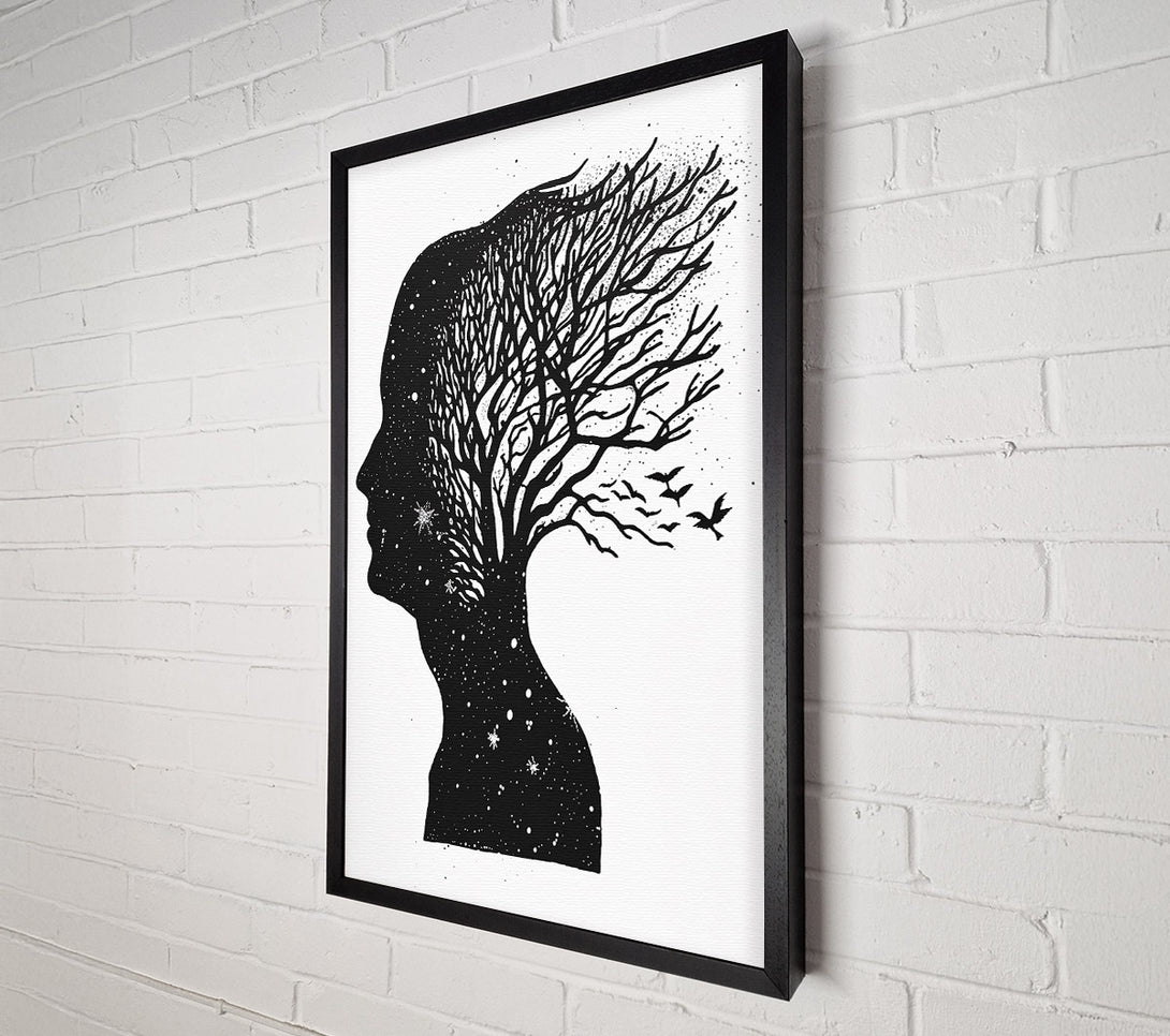  A Canvas Print of Black Sky Thoughts Canvas Print