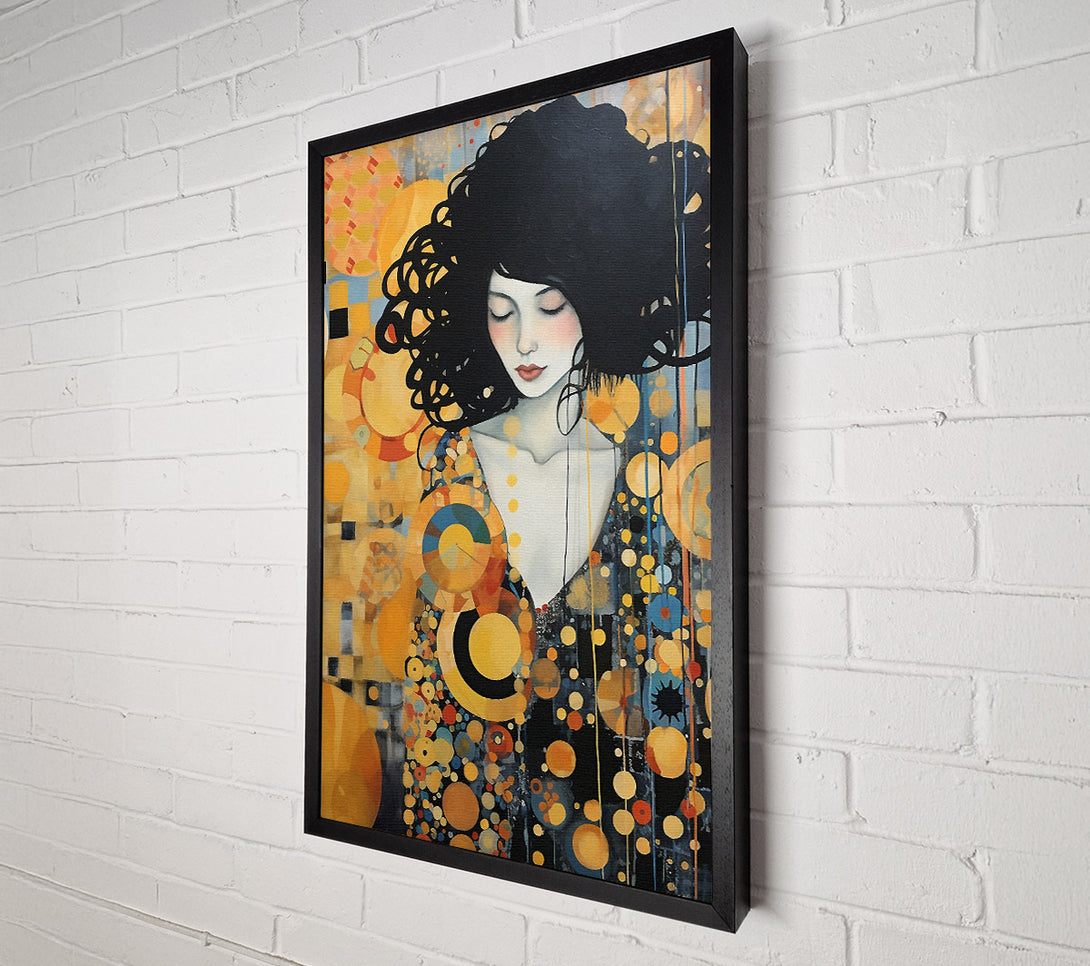  A Canvas Print of Klimt Lady Down Canvas Art