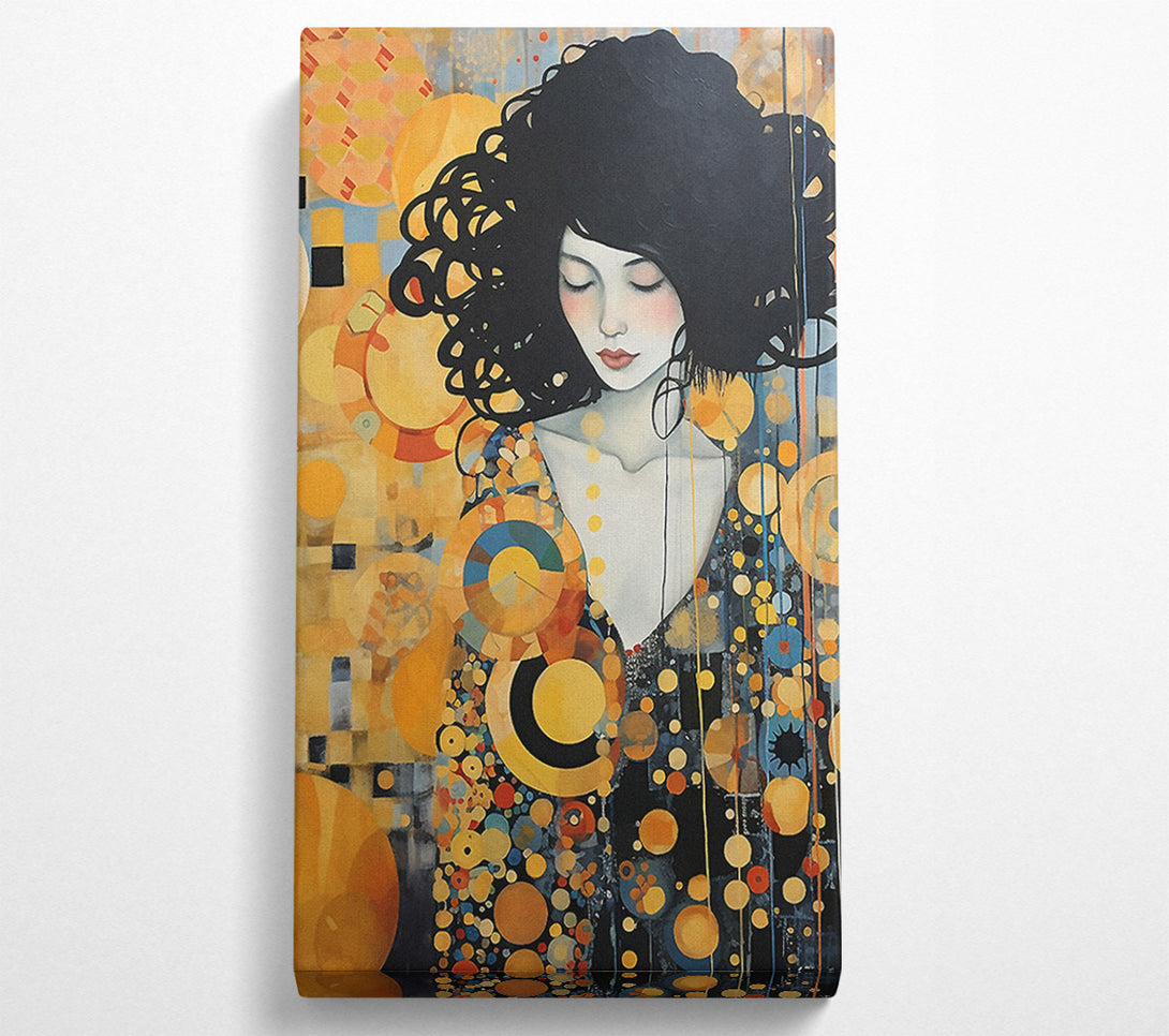  A Canvas Print of Klimt Lady Down Canvas Art