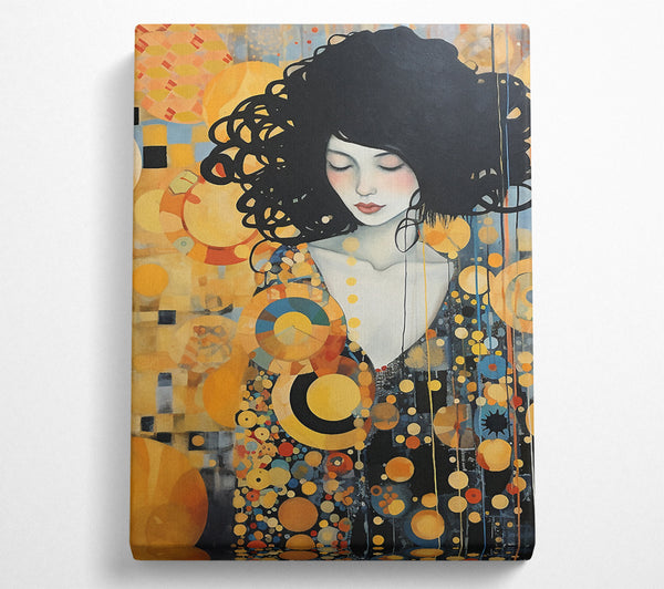  A Canvas Print of Klimt Lady Down Canvas Art