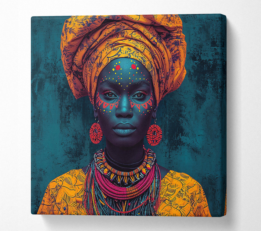  A Canvas Print of The Golden Gaze Canvas Print