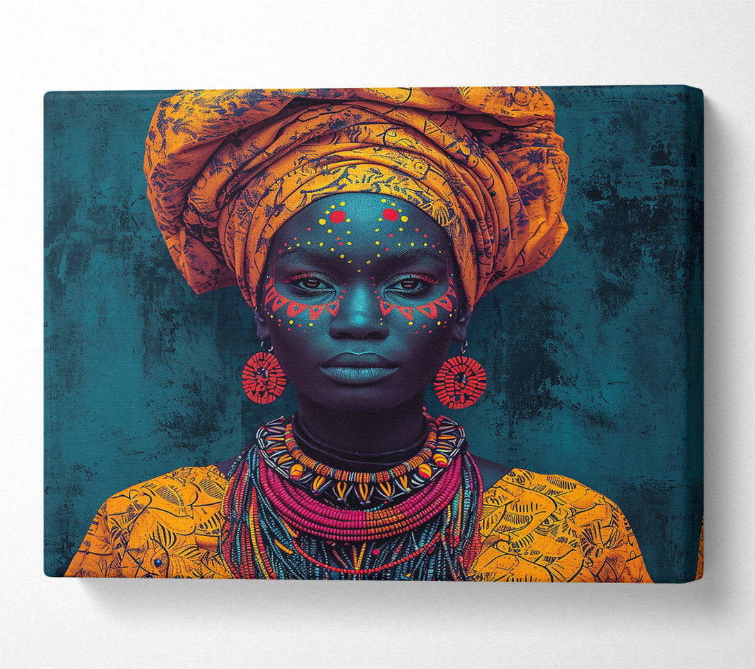  A Canvas Print of The Golden Gaze Canvas Print
