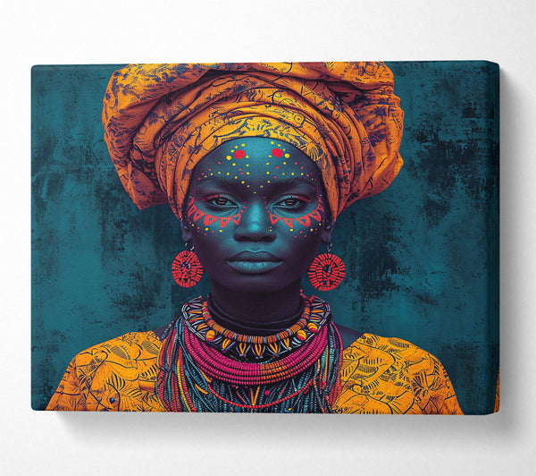  A Canvas Print of The Golden Gaze Canvas Print