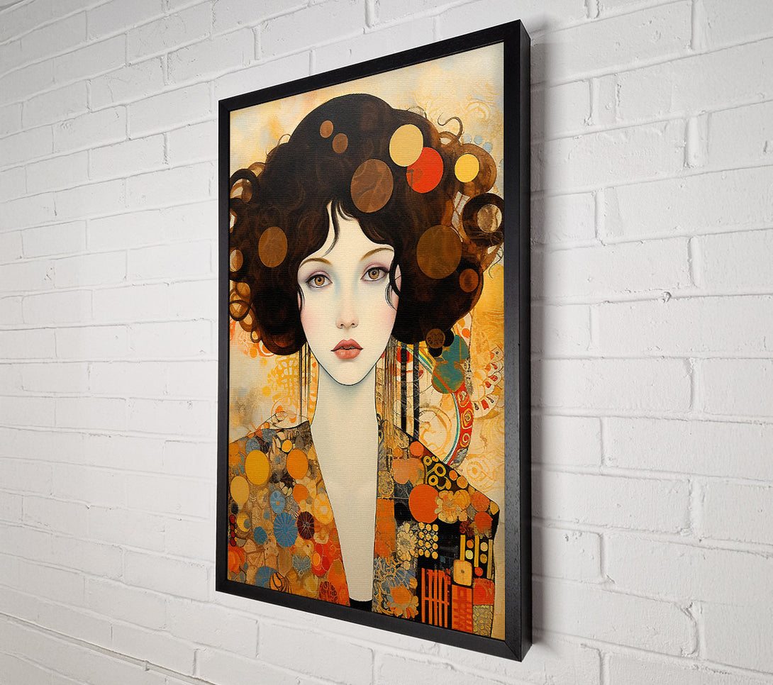  A Canvas Print of Klimt Lady Canvas Wall Art