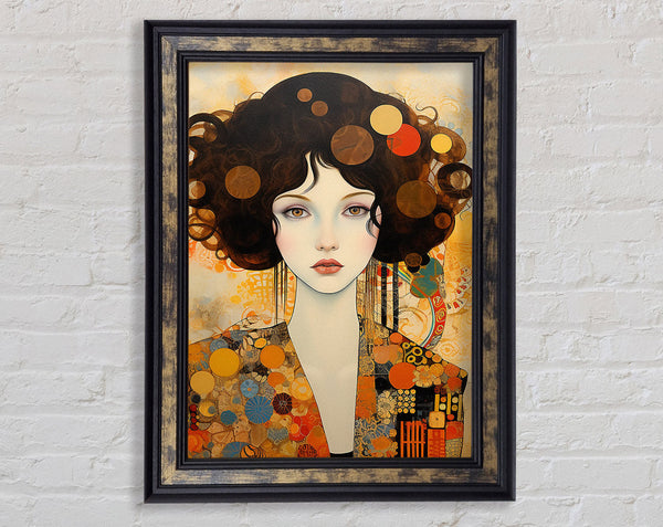 Klimt Lady Framed Print