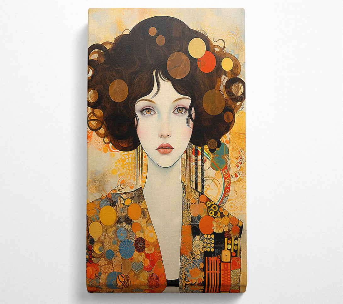  A Canvas Print of Klimt Lady Canvas Wall Art