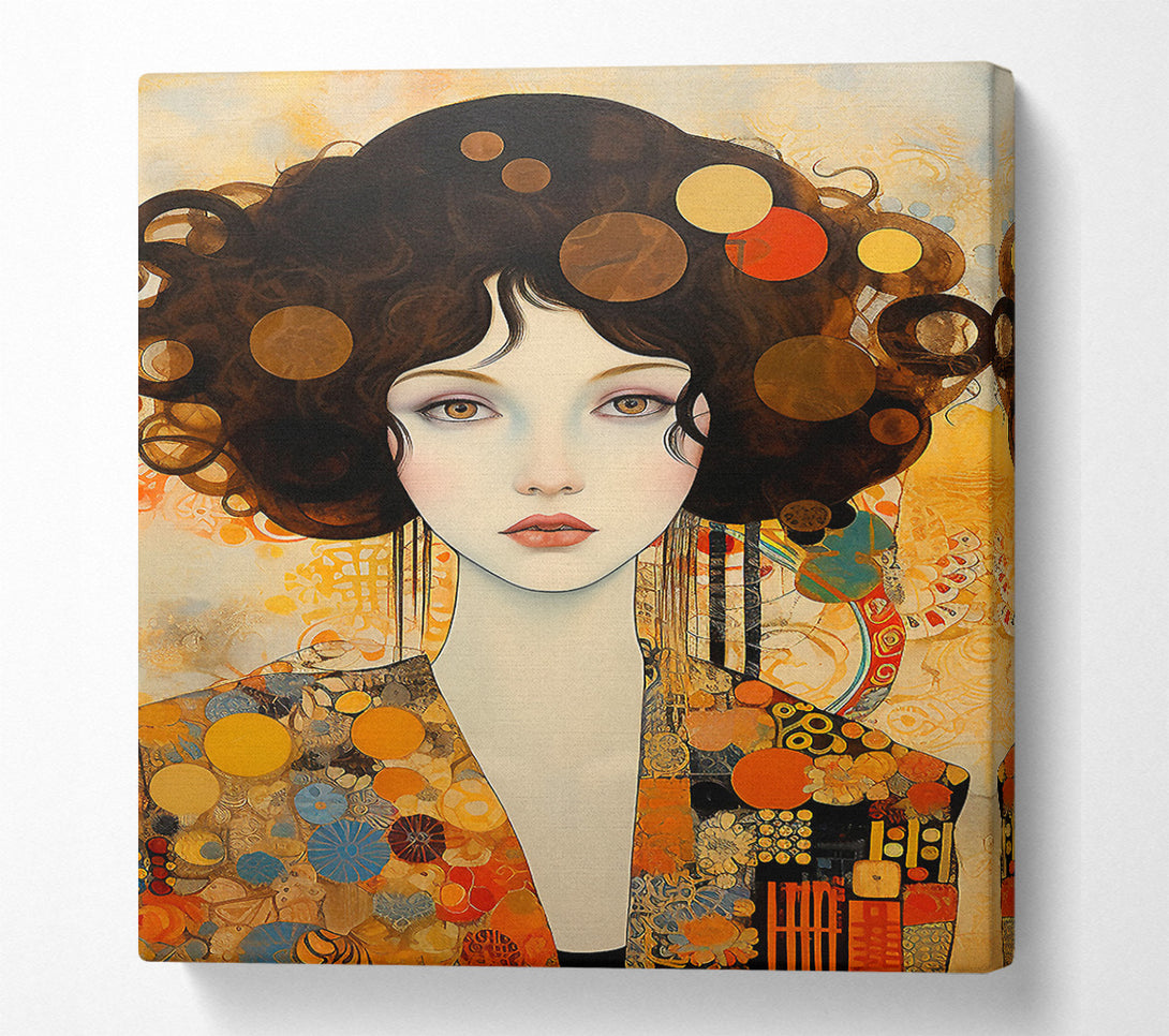  A Canvas Print of Klimt Lady Canvas Wall Art