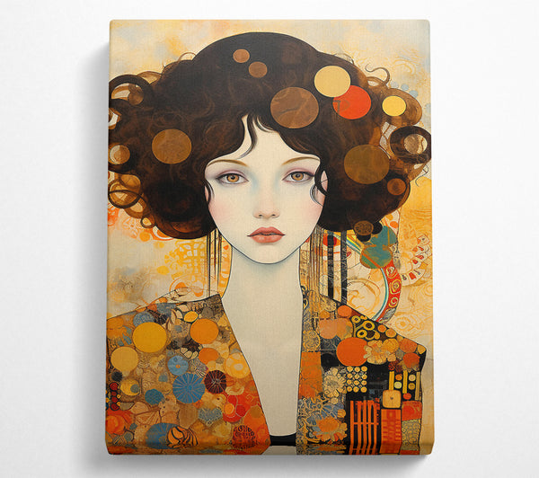  A Canvas Print of Klimt Lady Canvas Wall Art