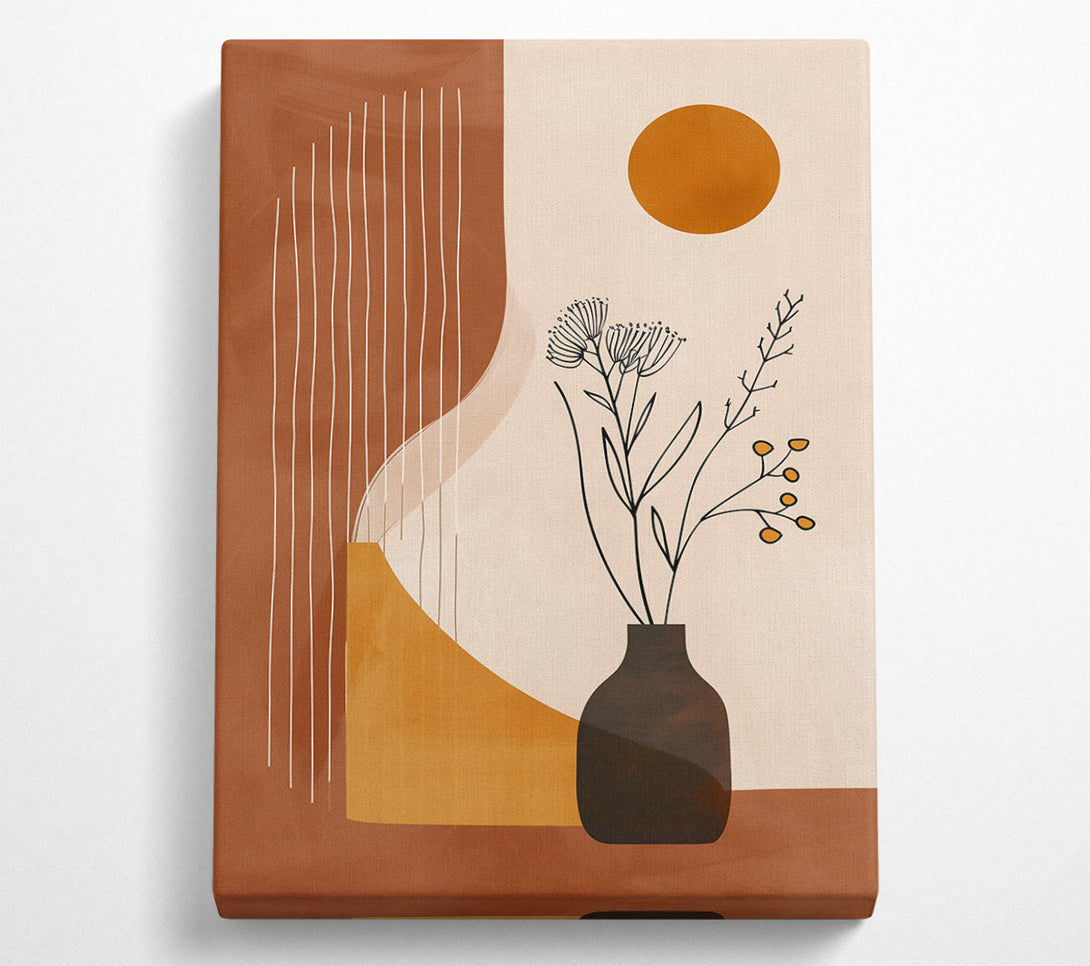  A Canvas Print of Burnt Orange Blooms Canvas Wall Art