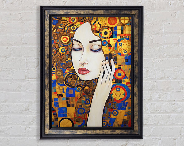 Klimt Mosaic Framed Print