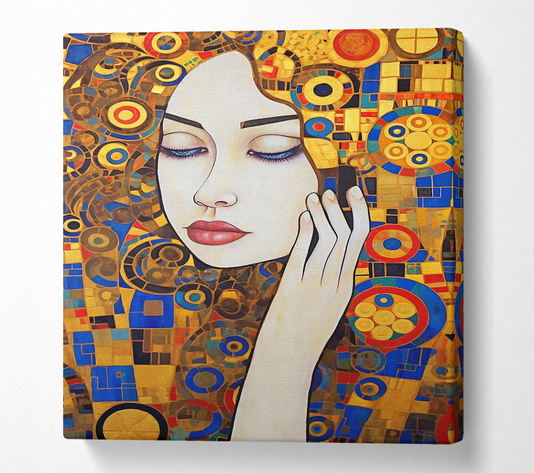  A Canvas Print of Klimt Mosaic Canvas Wall Art