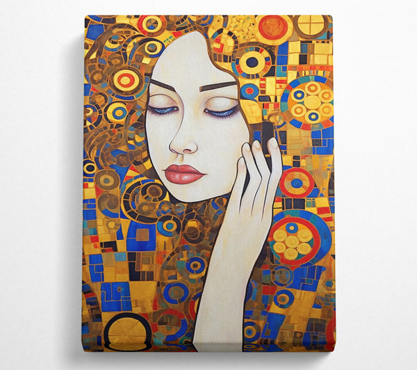  A Canvas Print of Klimt Mosaic Canvas Wall Art