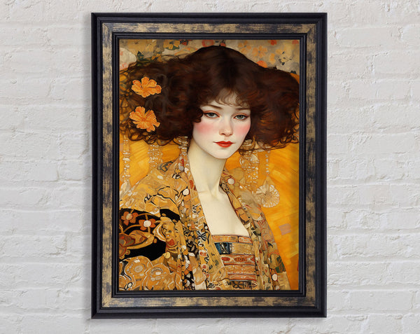 Klimt Of Beauty Framed Print