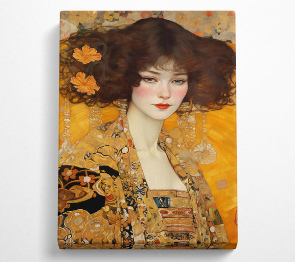  A Canvas Print of Klimt Of Beauty Canvas Print