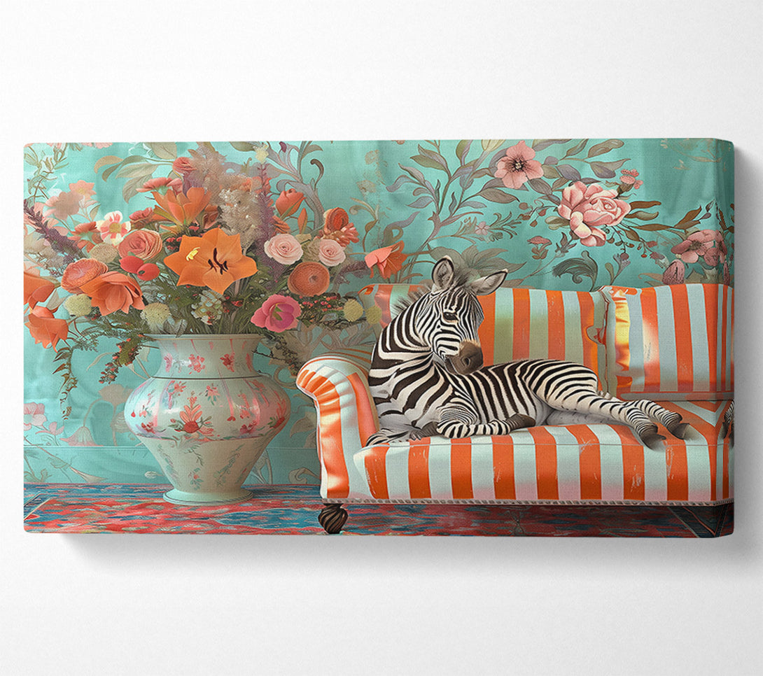  A Canvas Print of Orange Stripes And Stripes Canvas Art