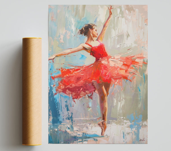 Crimson Ballet Grace Poster