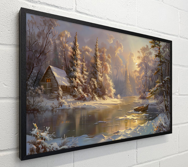 Golden Winter Cabin