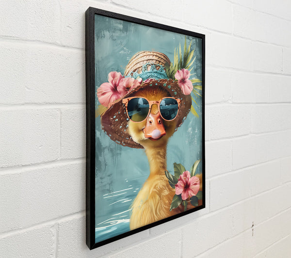 Blue Duck In Bloom