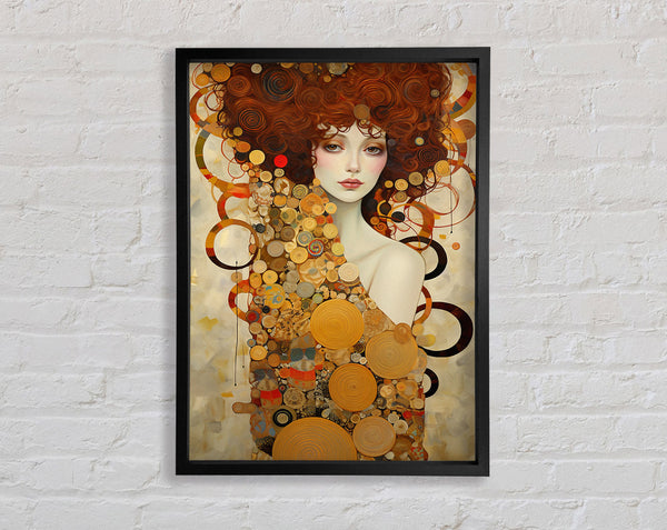 Klimt Swirls Framed Print