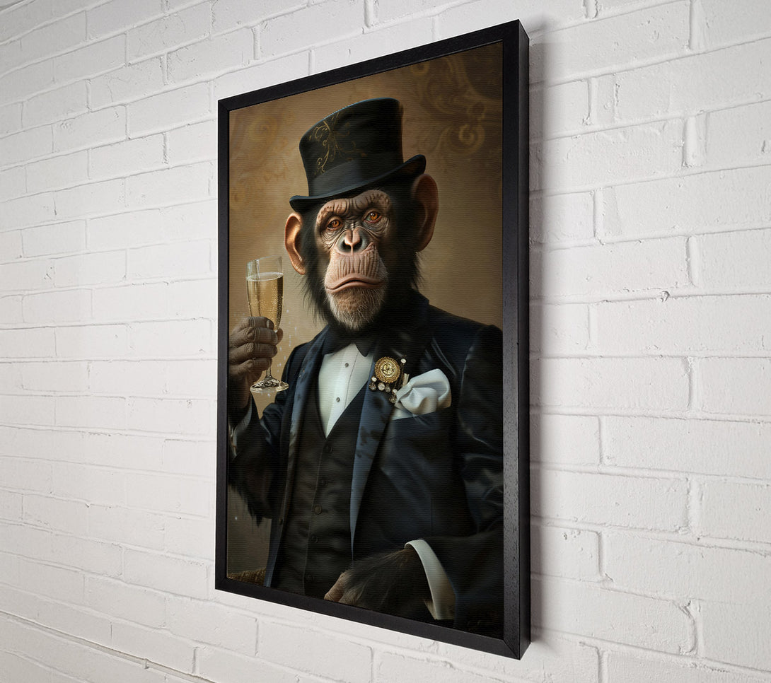  A Canvas Print of The Blue Gentleman Canvas Wall Art