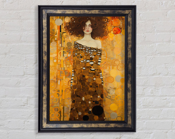 Klimt The Lady Framed Print