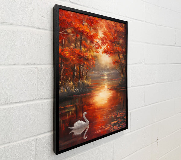 Crimson Waters Solo Swan