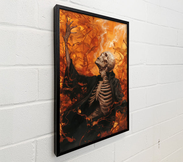 Orange Embers Rise