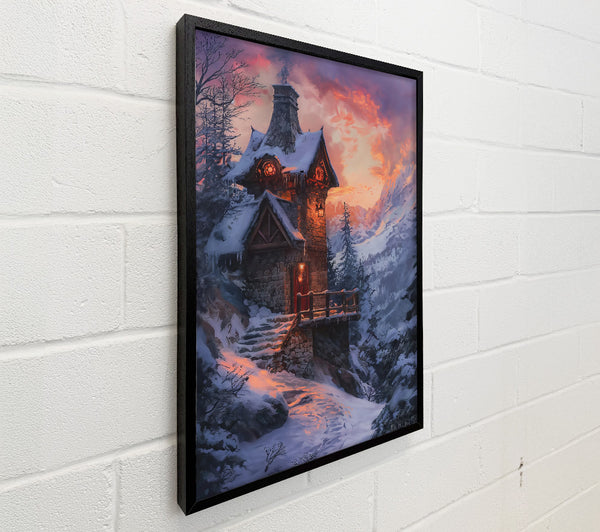 Orange Twilight Cabin