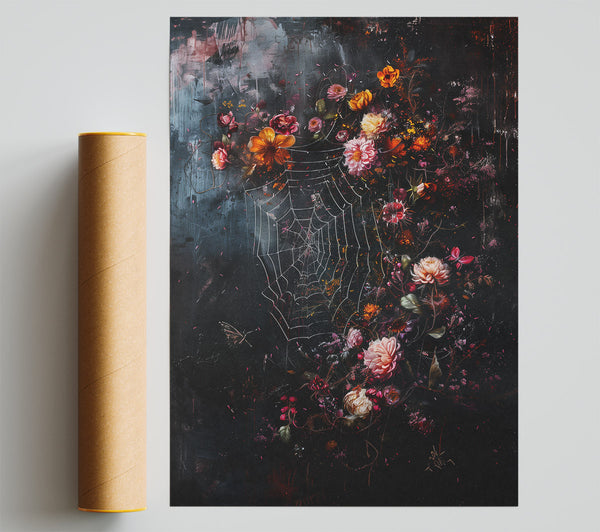 Pink And White Web Poster