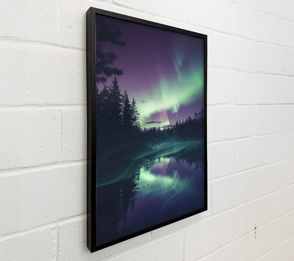 Emerald Northern Lights Reflection