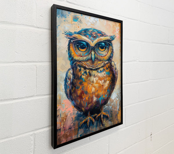Orange Owl In Glasses