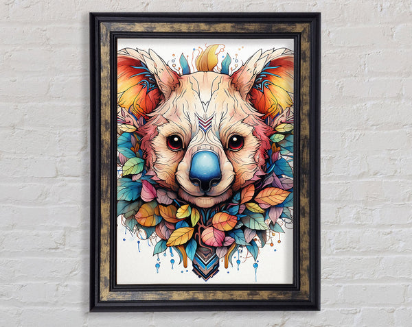Koala Bear Nature Abstract Framed Print