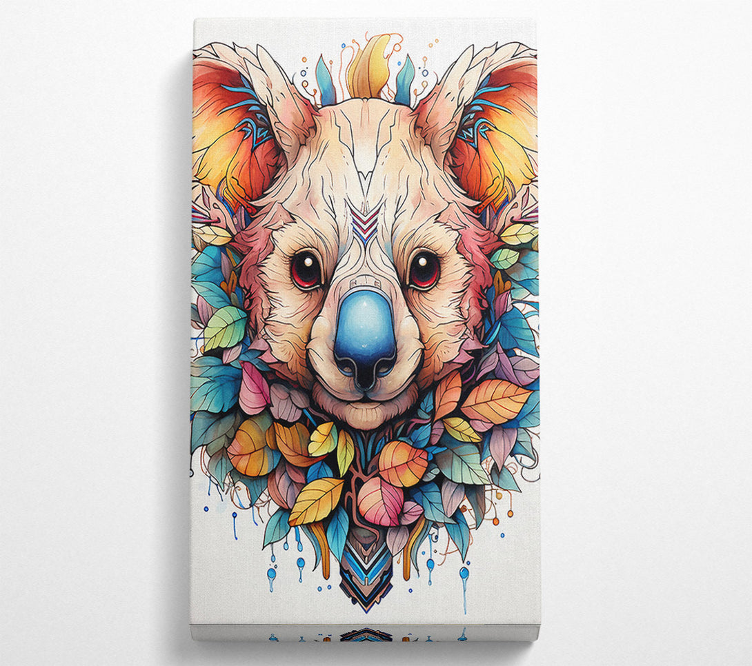  A Canvas Print of Koala Bear Nature Abstract Canvas Art