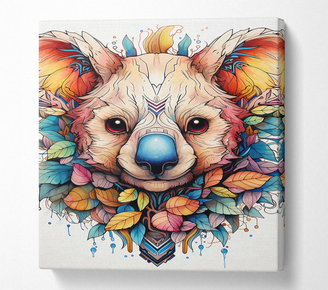  A Canvas Print of Koala Bear Nature Abstract Canvas Art