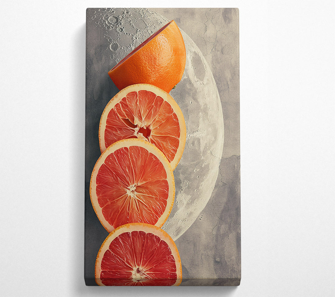 A Canvas Print of Red Moon Citrus Canvas Art
